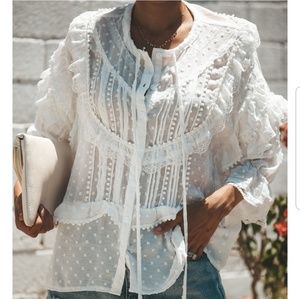 SHAKESPEARE LACE BOHO BLOUSE